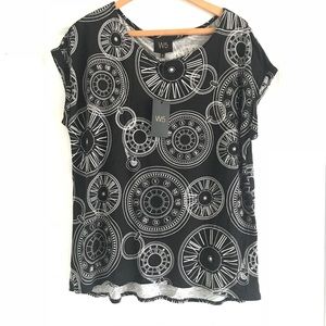 NWOT Timepiece Printed Sleeveless Top